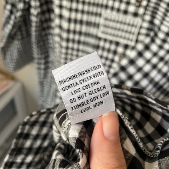 Habitat "Clothes to Live In" Gingham Button Down Tunic Size Medium - Picture 6 of 10